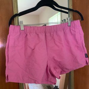 Patagonia pink mesh pocket shorts